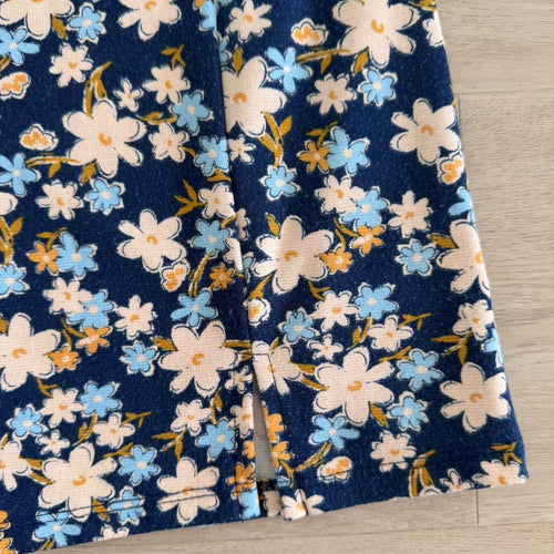 Altar’d State Blue Floral Mini Skirt XS Back Zip