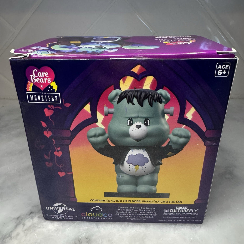 Care Bears Grumpy Bear Frankenstein Bobblehead CultureFly NIB 4.5” Rare Y2K