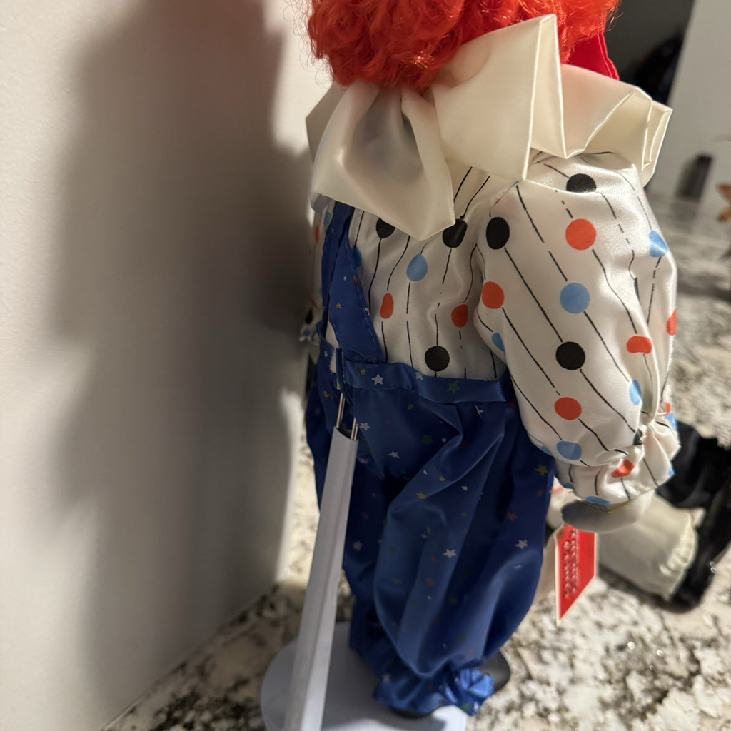 Circus Parade Collection Porcelain Clown Hand Painted Doll 1991 18 Inches