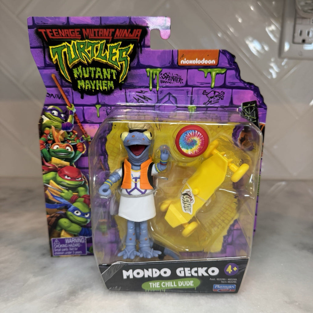 TMNT Mutant Mayhem Mondo Gecko The Chill Dude Figure Playmates NIP