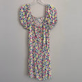 Cabana by Crown & Ivy XL Smocked Dress Leopard Puff Sleeve Boho  Women’s