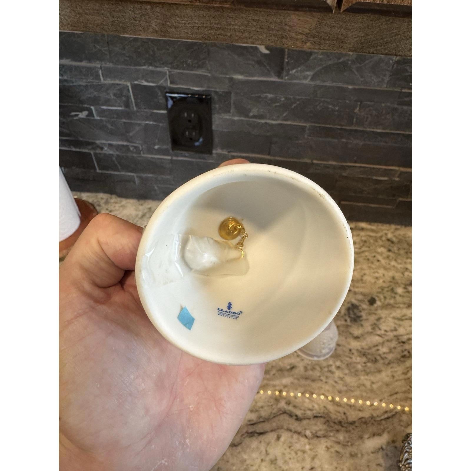 Vintage Lladro Porcelain Christmas Bells Lot Of 2 1987 1988