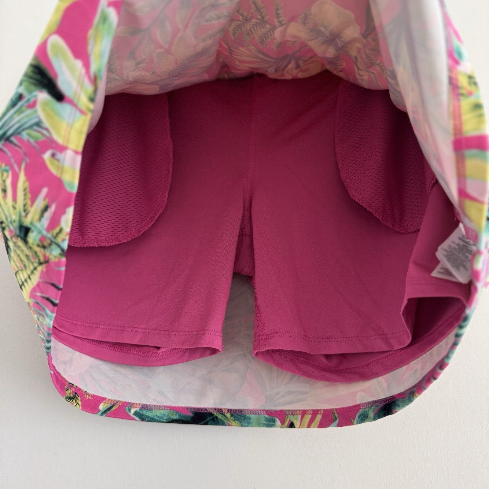 Tommy Bahama Golf Skort Womens Medium M Tropical Floral Pink Active Skirt