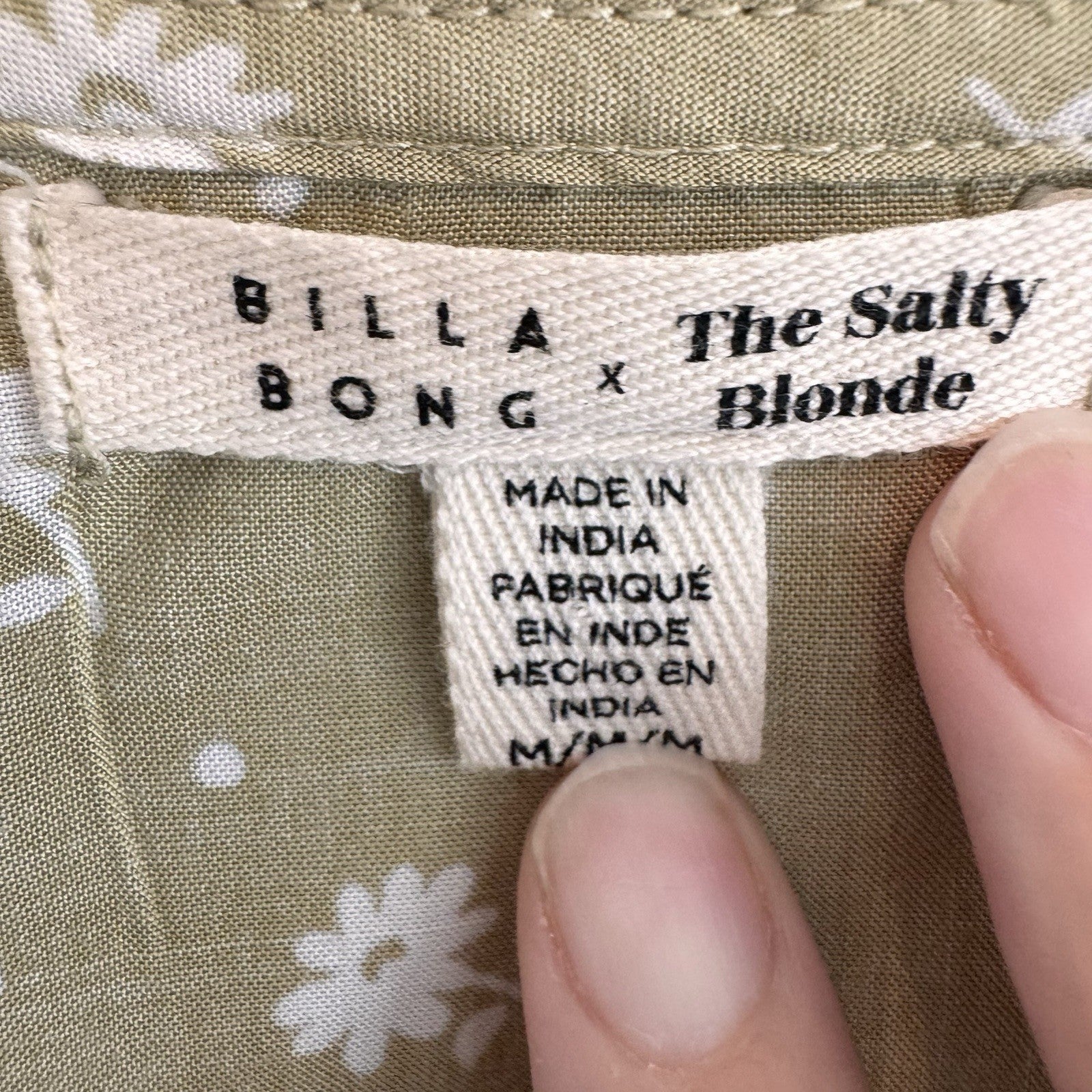 Billabong x The Salty Blonde Floral Mini Dress Women’s M NWT Boho  MSRP79
