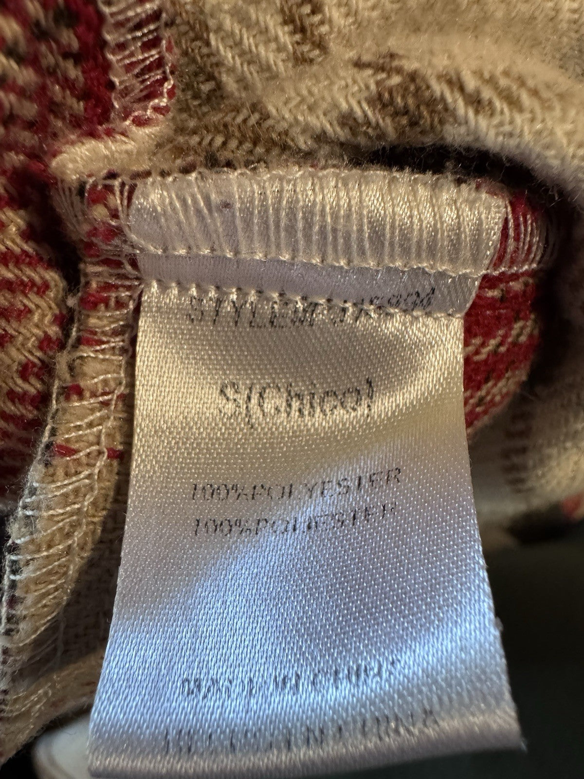 Grace Shacket Size Small Plaid Button Front Long Shirt Jacket