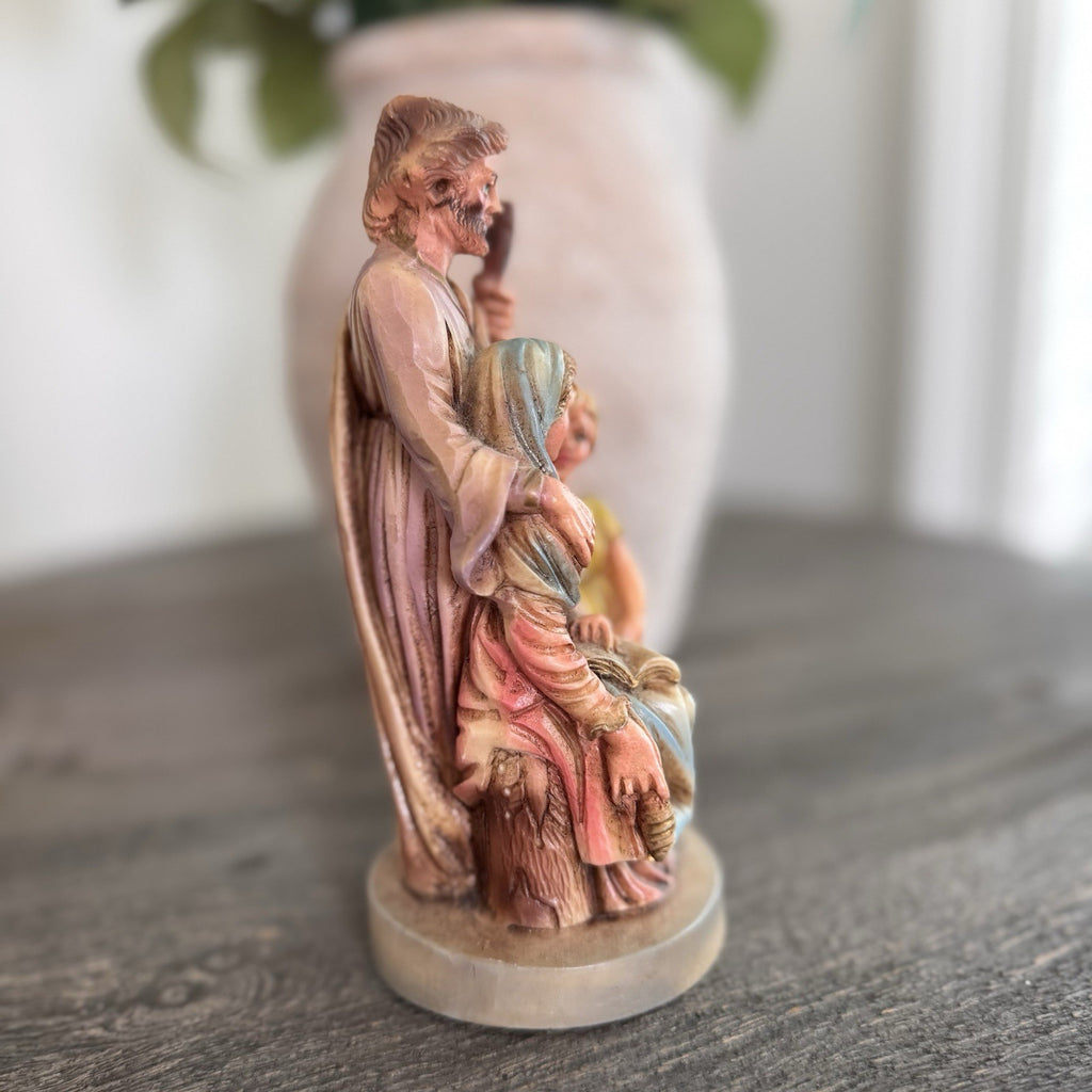 Vintage Holy Family Figurine Made in Italy Nativity Jesus Mary Joseph 7"