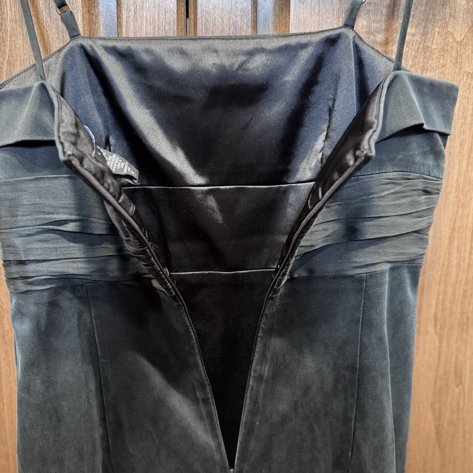 Laundry by Shelli Segal Black Silk Blend Strapless Dress Size 6