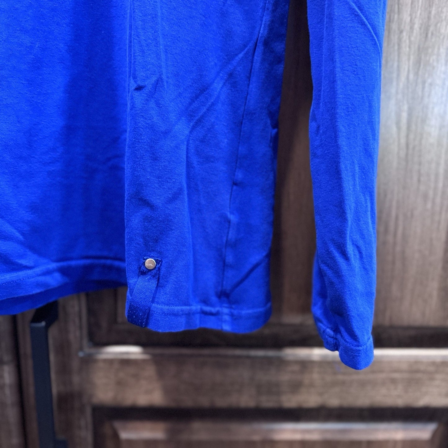 Lauren Active Ralph Lauren Blue Logo Long Sleeve Shirt Size L Cotton Blend