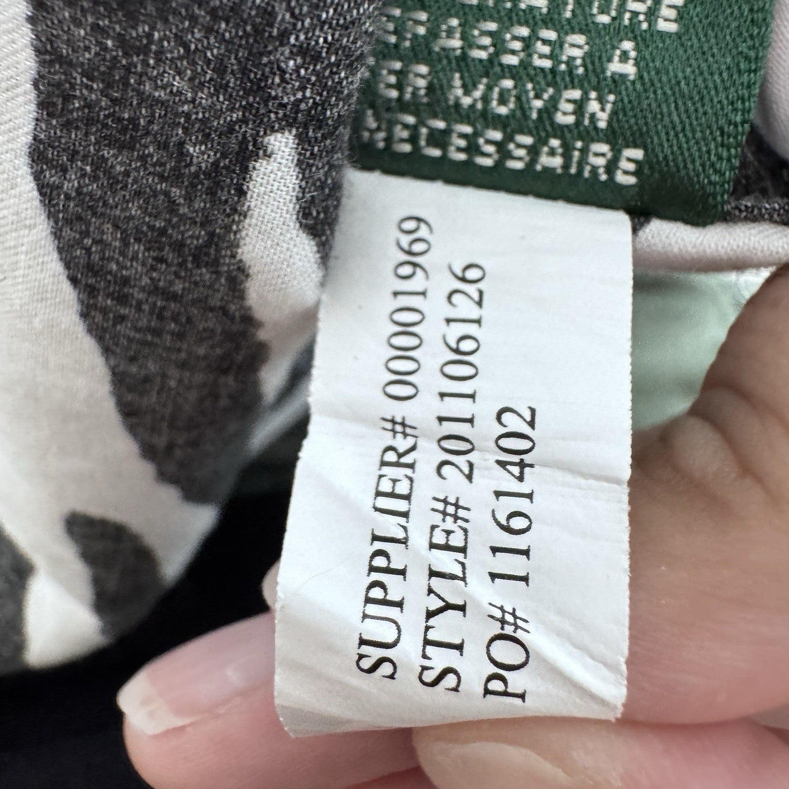 Lauren Ralph Lauren Petite Zebra Print Button Down Shirt Black White P/P