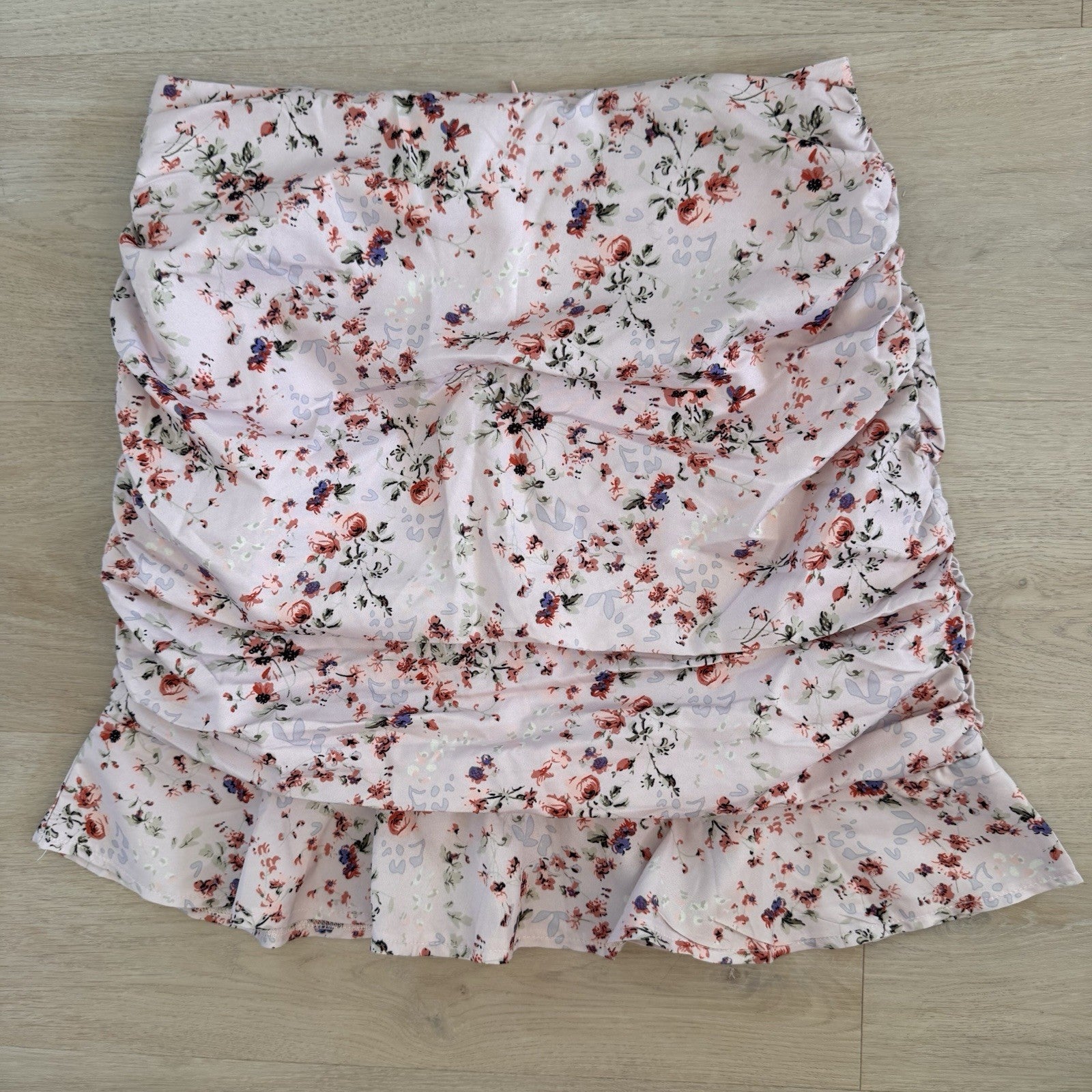Princess Polly Floral Ruched Mini Skirt US 8 Cottagecore Women’s