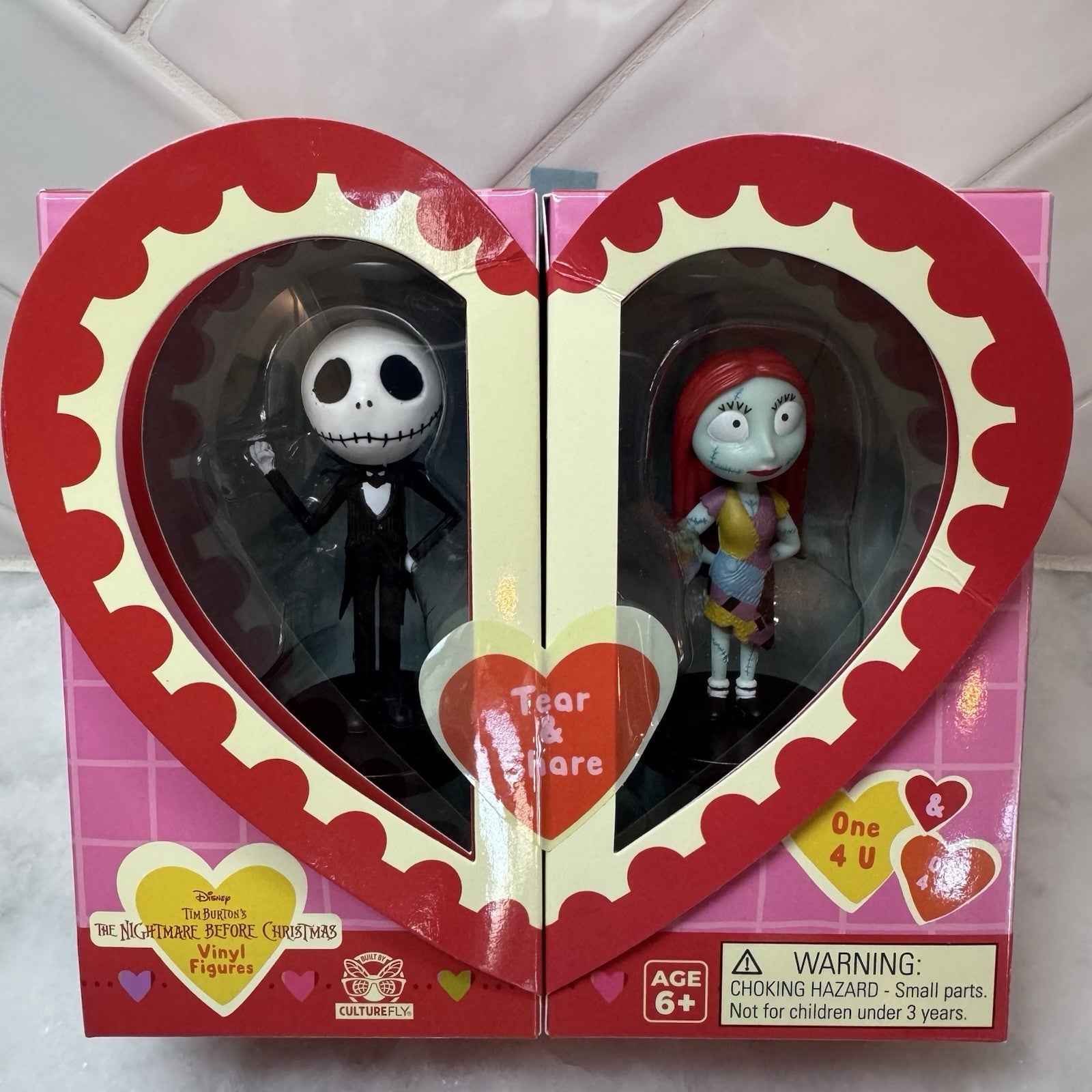 RARE Disney Valentine’s Day Jack Skellington & Sally Tear & Share CultureFly NEW