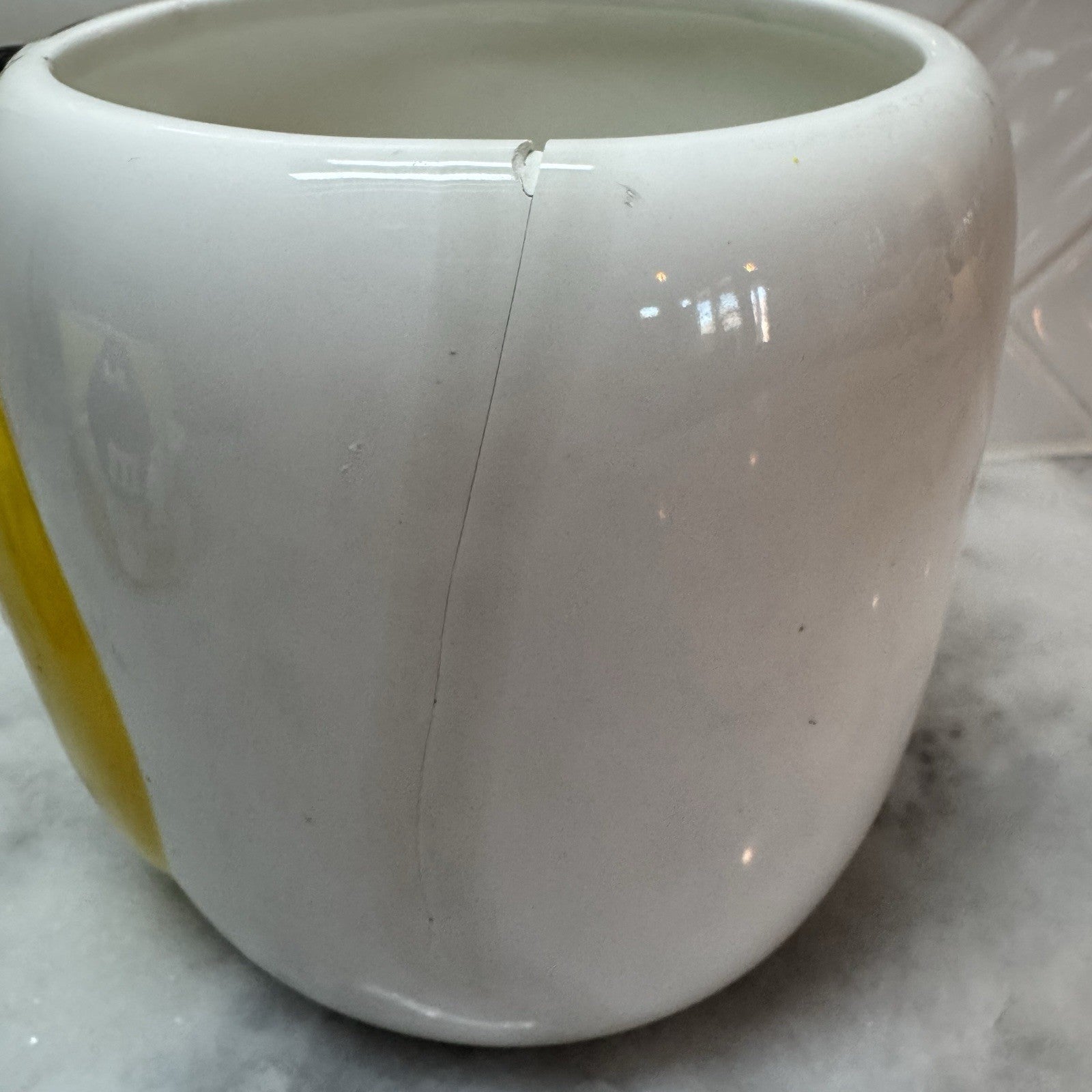 2 Vtg M&M Ceramic Jars Yellow & Red Candy Canister Galerie 3D