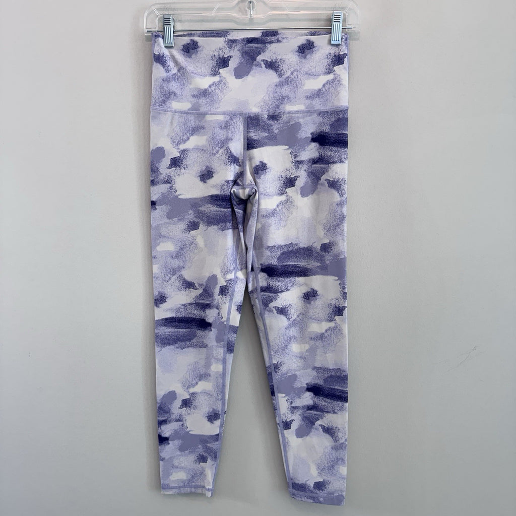 Lot of 3 Aerie American Eagle Leggings Blue Purple Tie Dye Pocket Hugger Medium