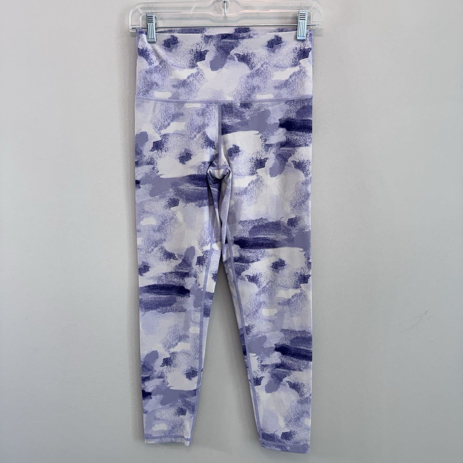 Lot of 3 Aerie American Eagle Leggings Blue Purple Tie Dye Pocket Hugger Medium