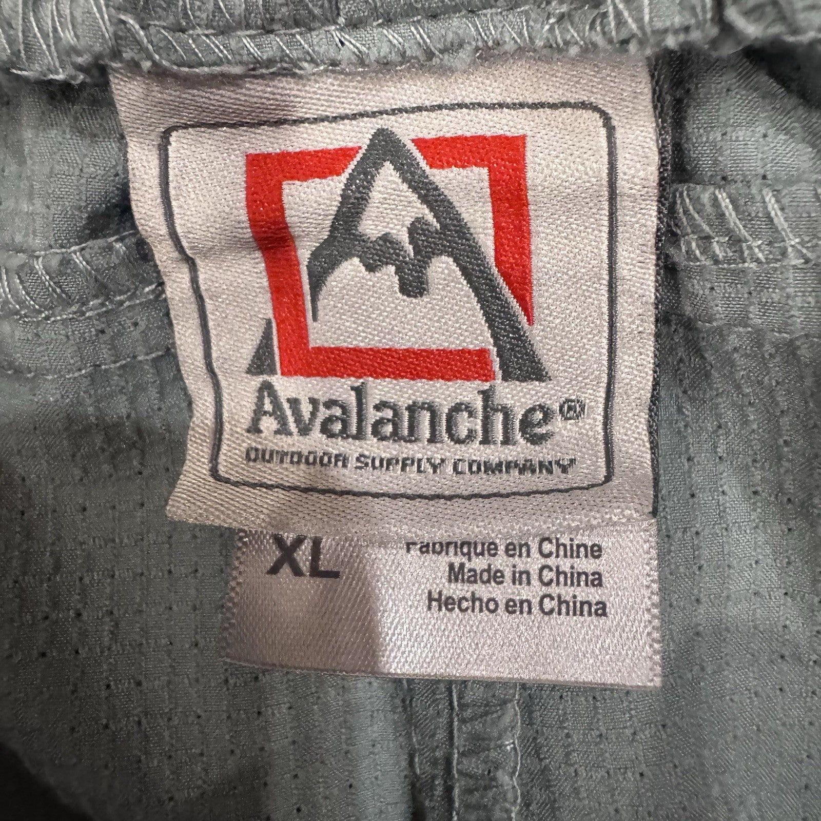 Avalanche Outdoor Supply Co Shorts Womens 3” XL Gray Drawstring Zip