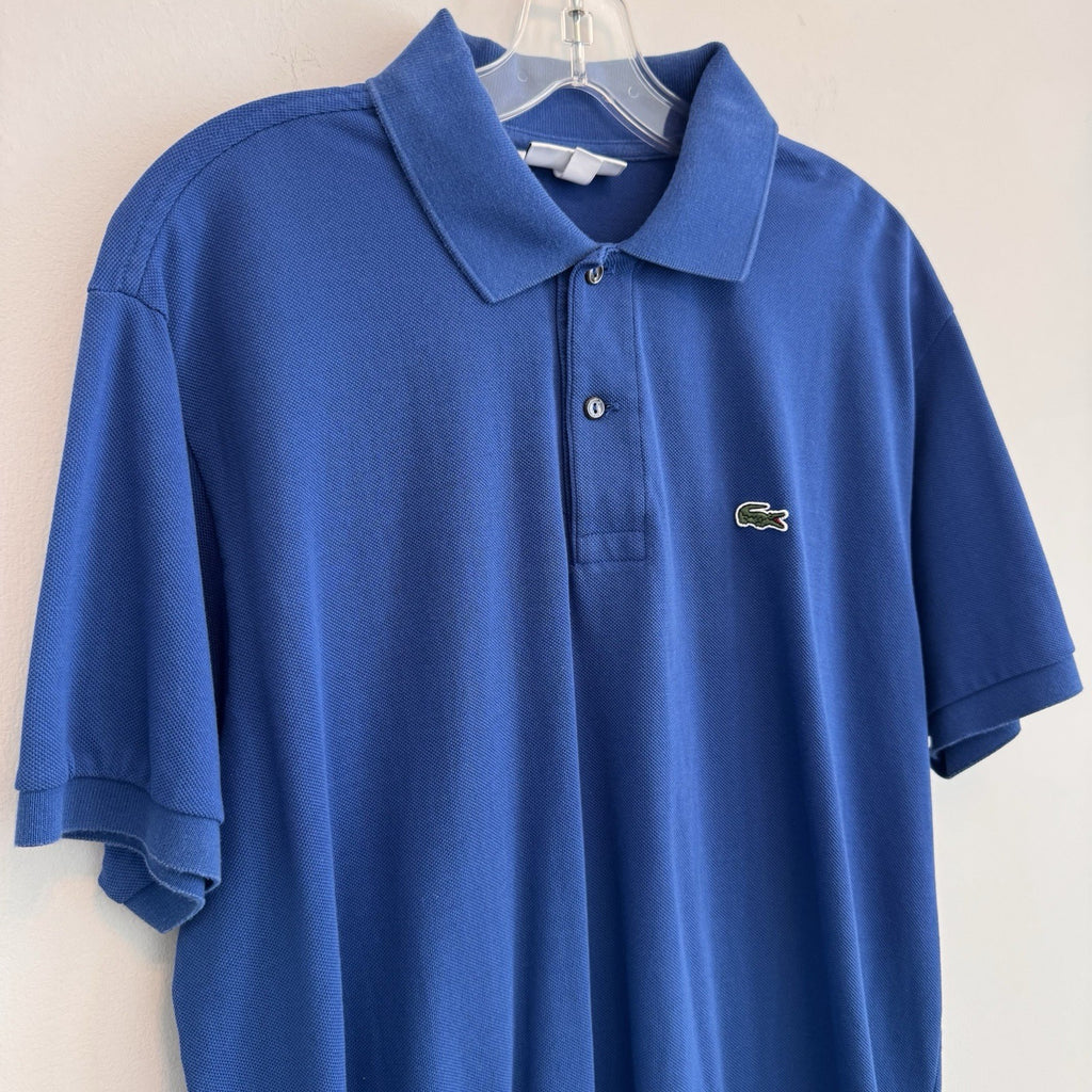 Lacoste L1212 Classic Fit Pique Polo Shirt Men’s Size 6 US XL Blue
