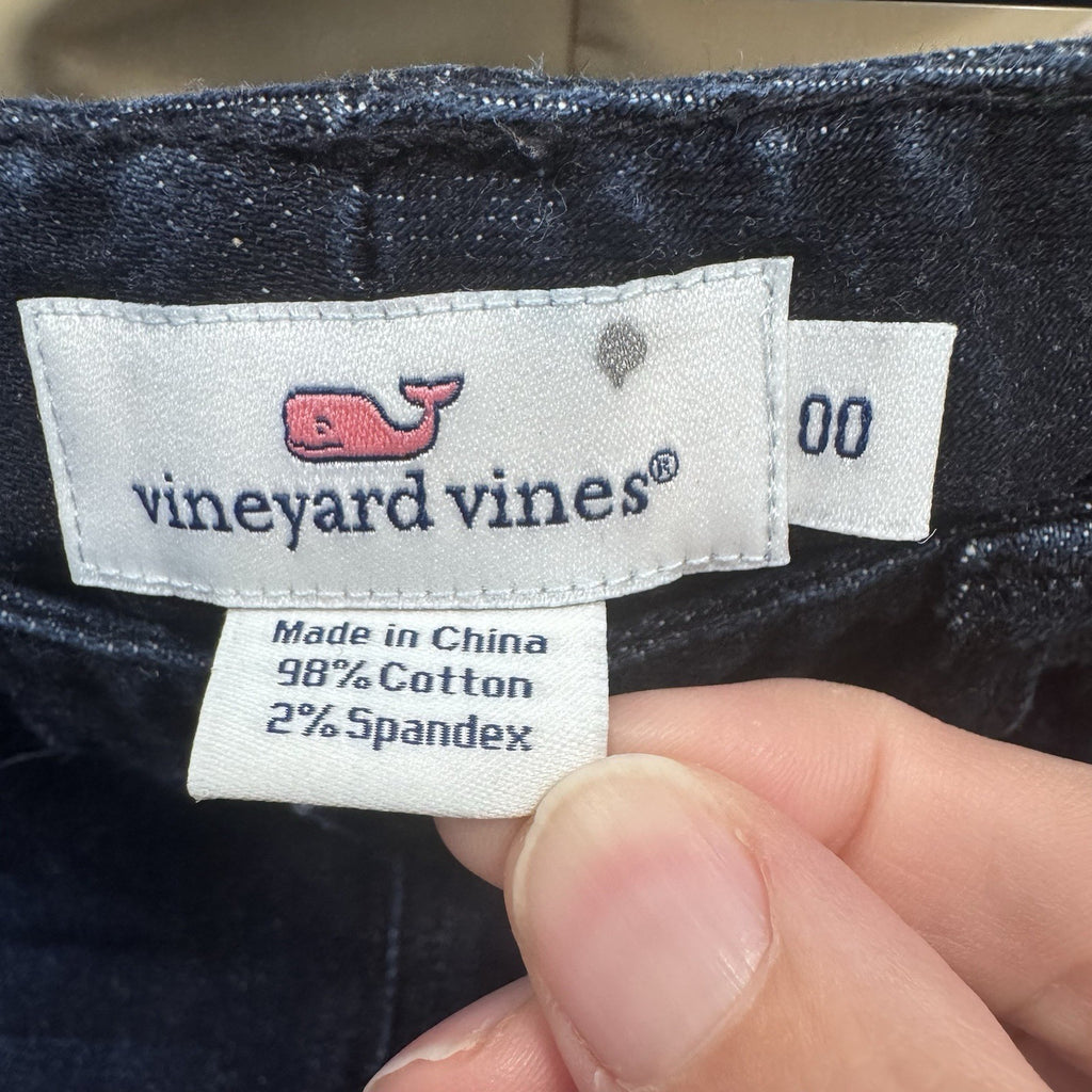 Vineyard Vines Womens Skinny Jeans Size 00 Dark Wash Stretch Denim