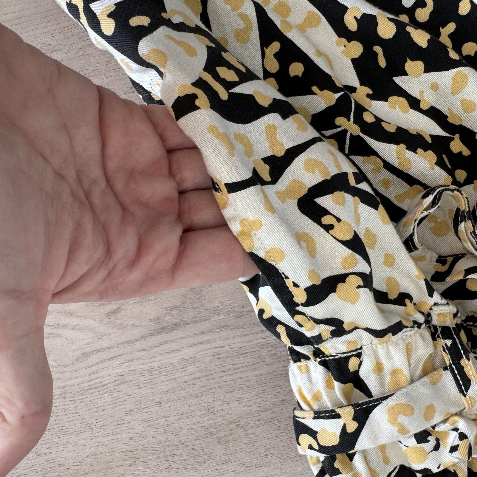 Nicole Miller NY Floral Skirt XS Tie Waist Lyocell