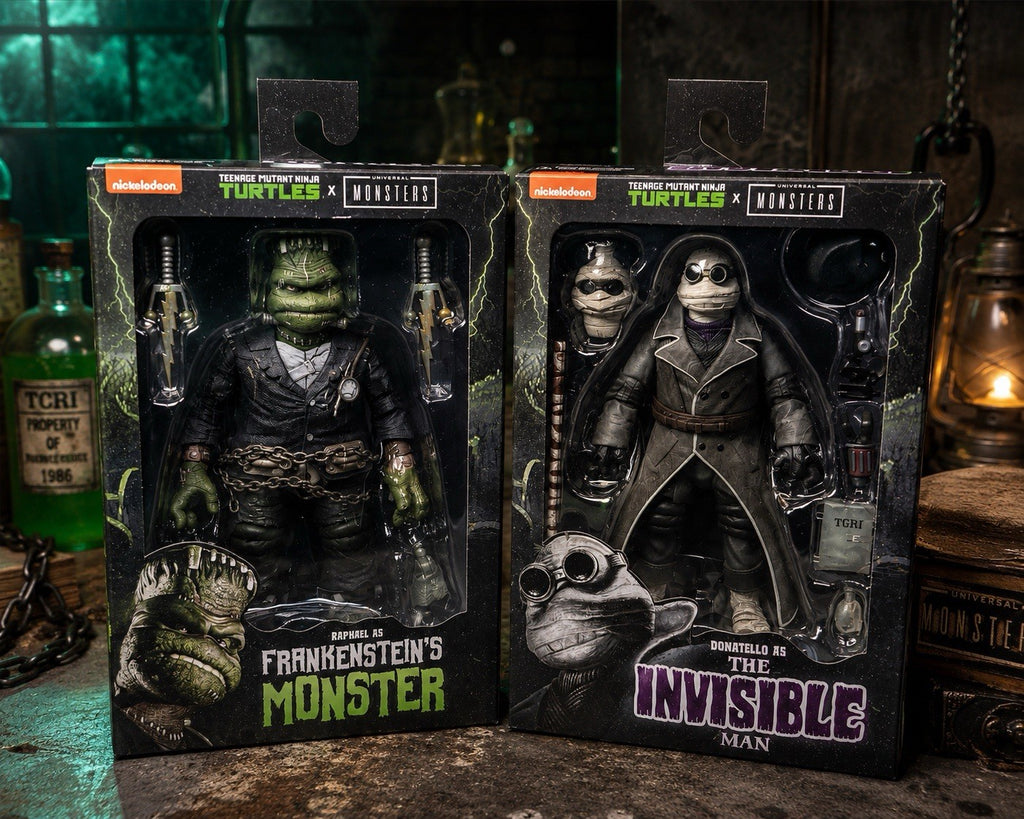 NECA TMNT Universal Monsters Lot Mummy Creature Invisible Man Frankenstein Ninja