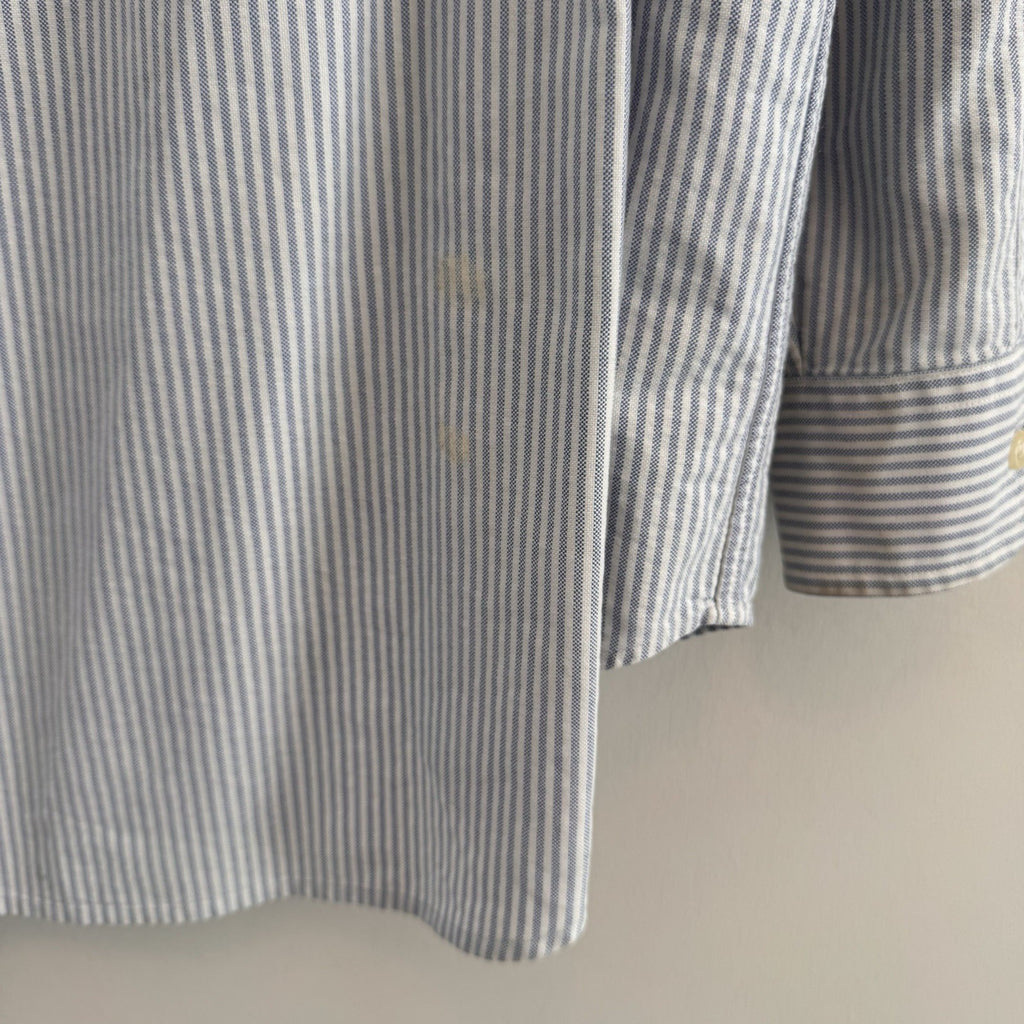 VTG Polo Jeans Co Ralph Lauren Stripe Button Down Shirt Large Cotton Men’s