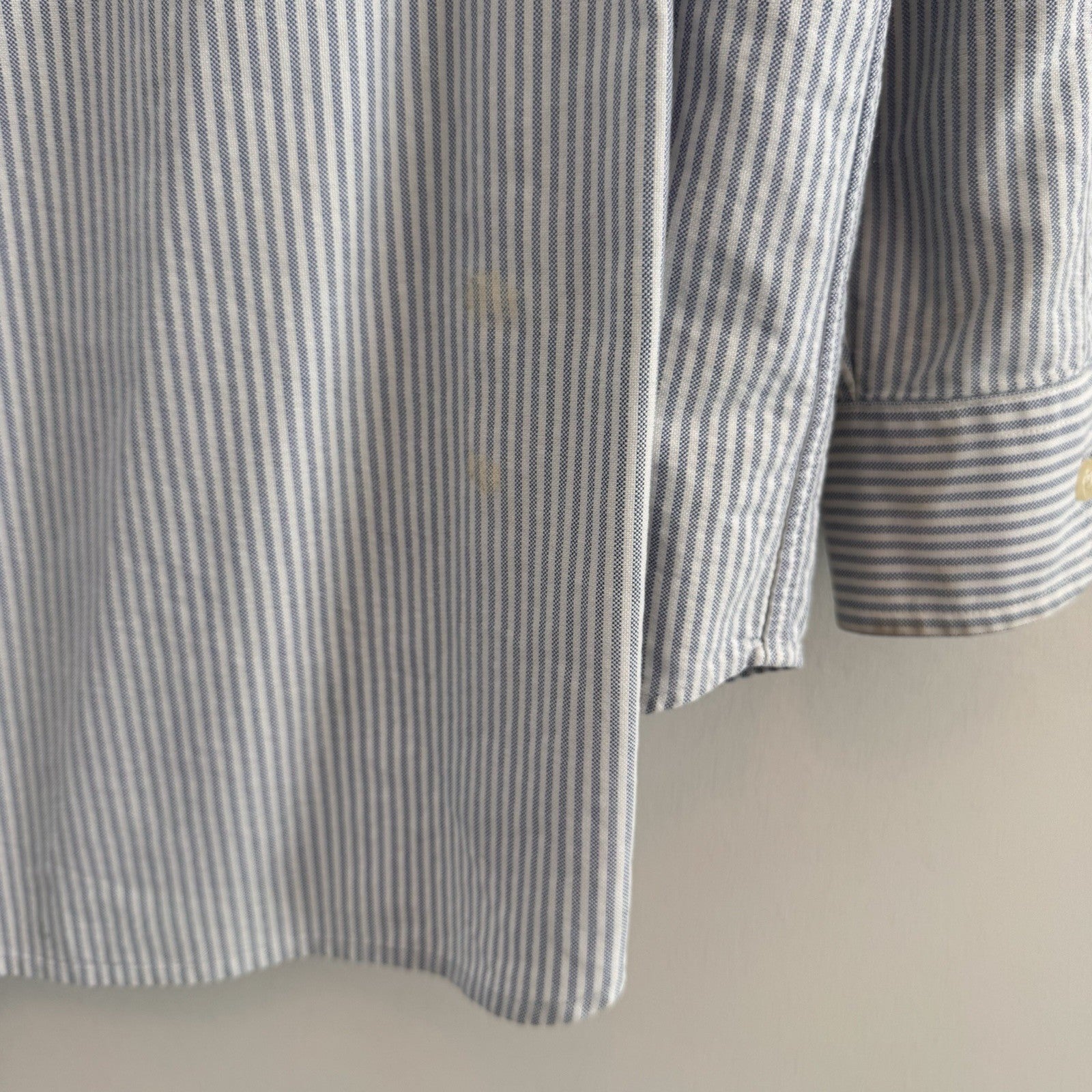 VTG Polo Jeans Co Ralph Lauren Stripe Button Down Shirt Large Cotton Men’s