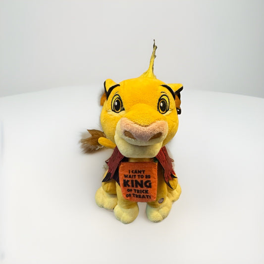 DISNEY Gemmy Halloween LION KING SIMBA Scoots Swivels Sings Great