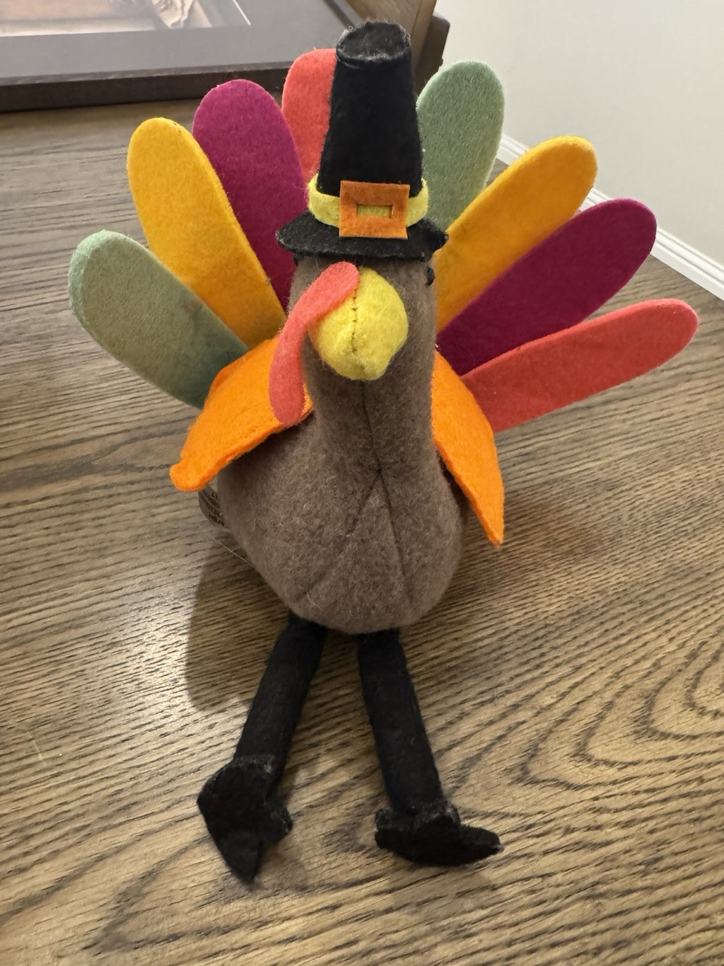 Rare Target 7" Felt Sitting Turkey Thanksgiving Decoration Plush