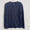 True Classic Navy Long Sleeve T Shirt Mens Small Cotton Blend