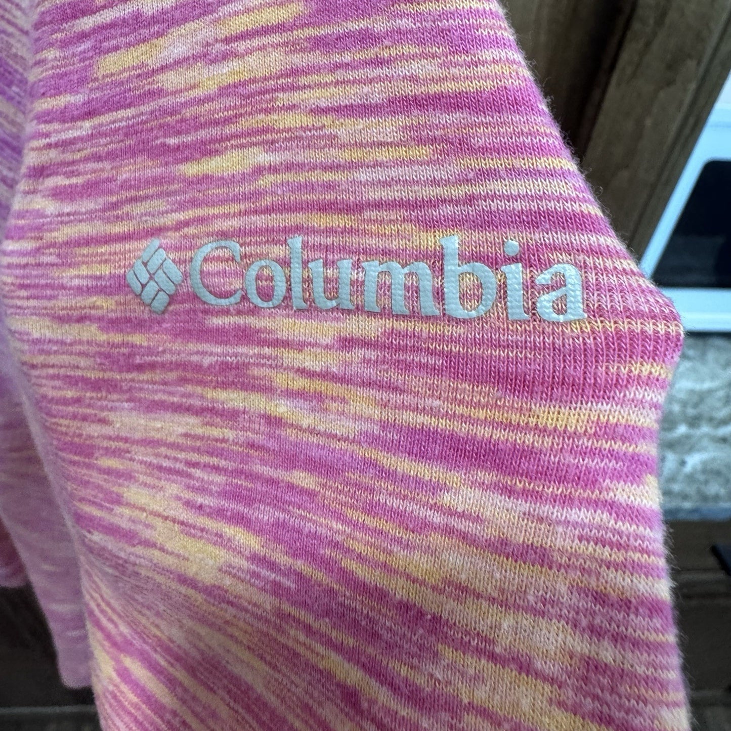 Columbia Women’s Omni-Wick Pullover Hoodie M Pink Heather Long Sleeve 