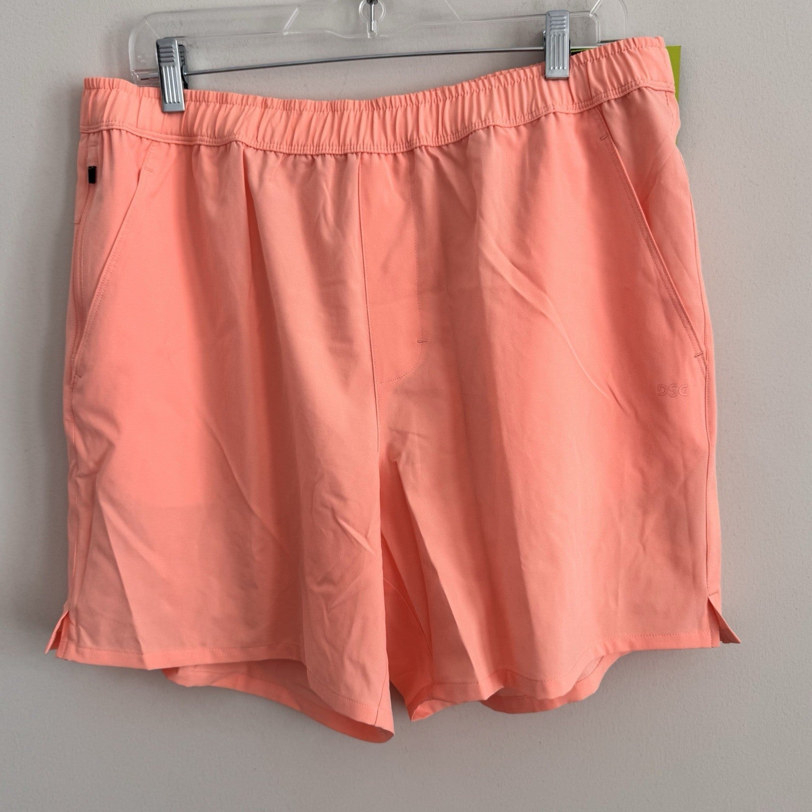 DSG Men's 6" Agility Woven Shorts Pink Ray Athletic Fit Size Large