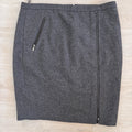 J Crew The Pencil Skirt 12 Gray Wool Blend Zip Career Office Classic Women’s