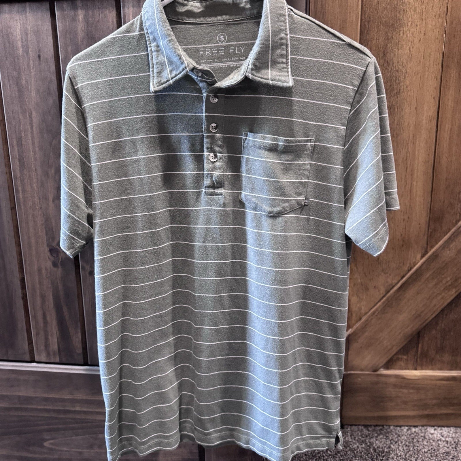 Free Fly Men’s Polo set of 2 size Small Performance Bamboo LOT