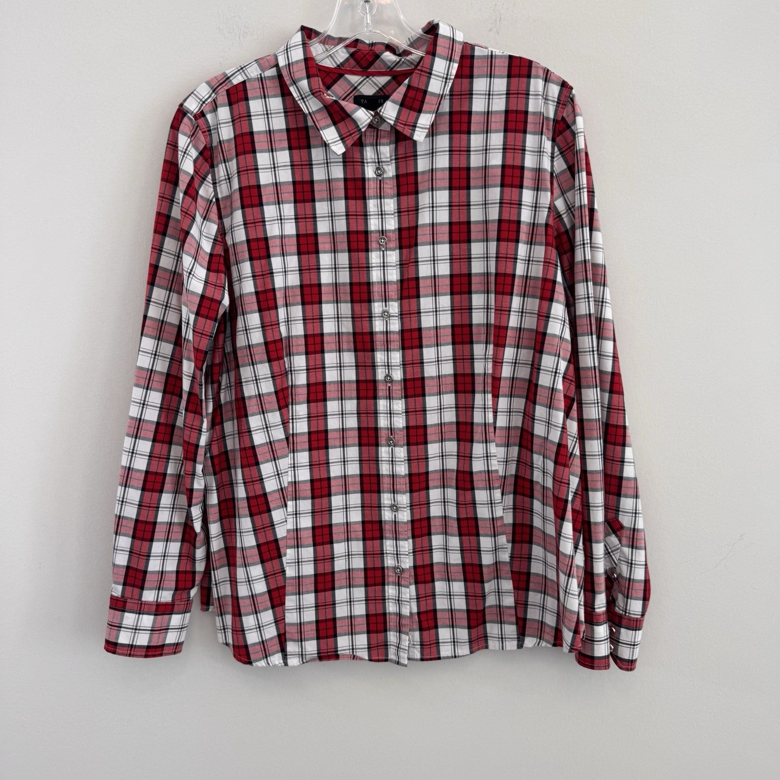 Talbots Women Size 16 Lot 2 Shirt Pants Corduroy Plaid Casual Career