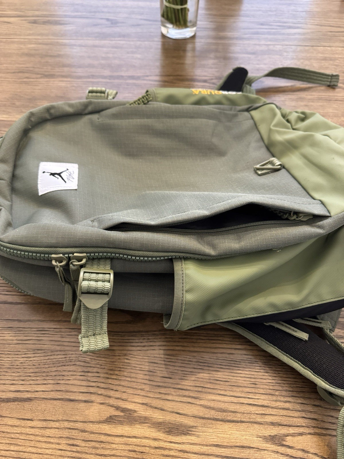 Rare Nike Air Jordan Flight Cordura BackPack Size 29L Retro 4 Military Green