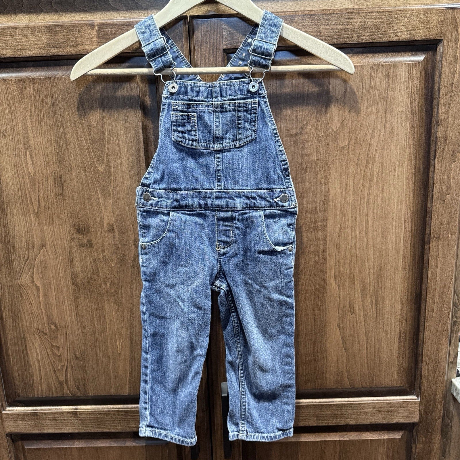 VTG Genuine Kids from OshKosh Boys Denim Overalls Size 2t Blue Jean Vintage