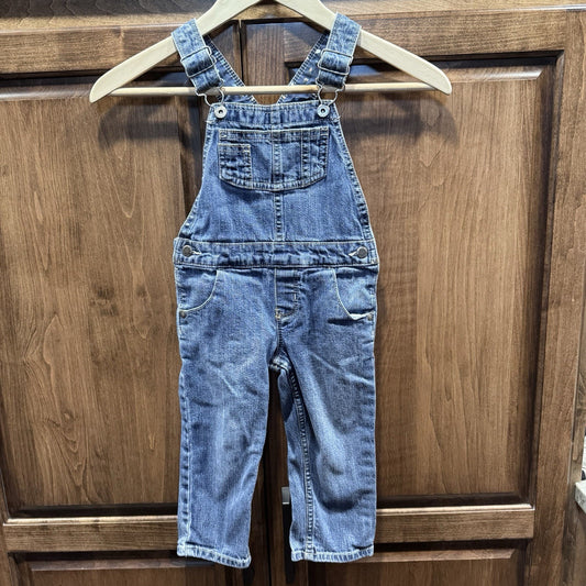 VTG Genuine Kids from OshKosh Boys Denim Overalls Size 2t Blue Jean Vintage
