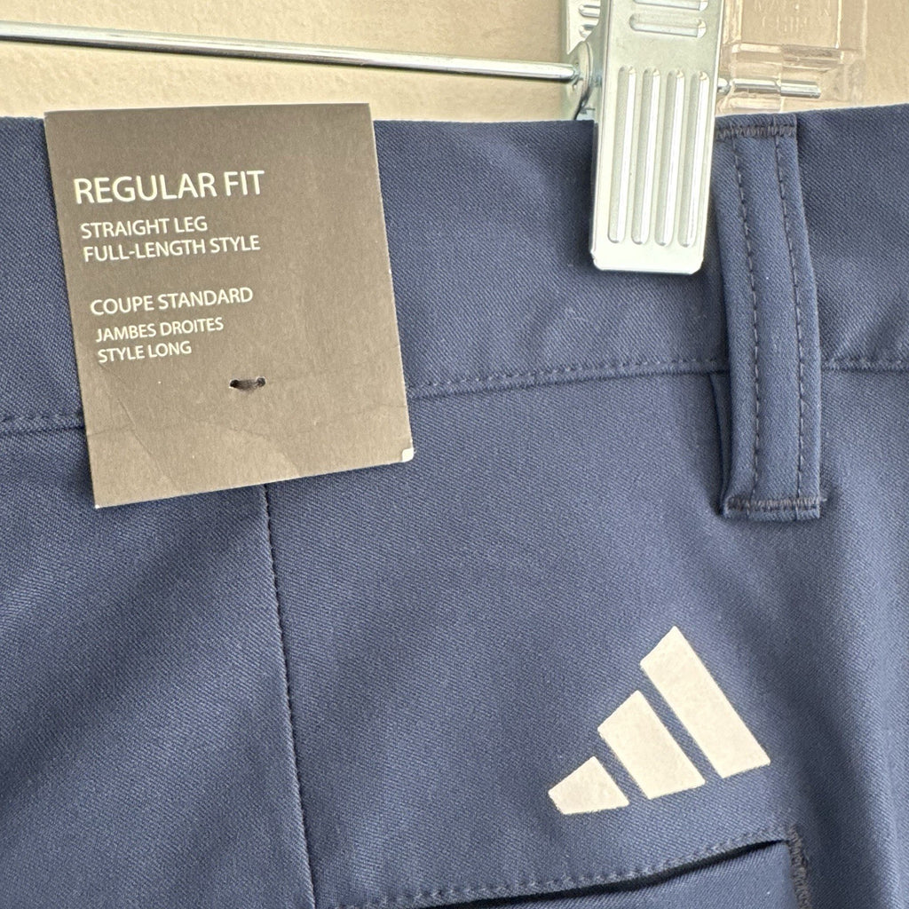 Adidas Golf Pants 32 Navy Regular Fit Straight Leg NWT