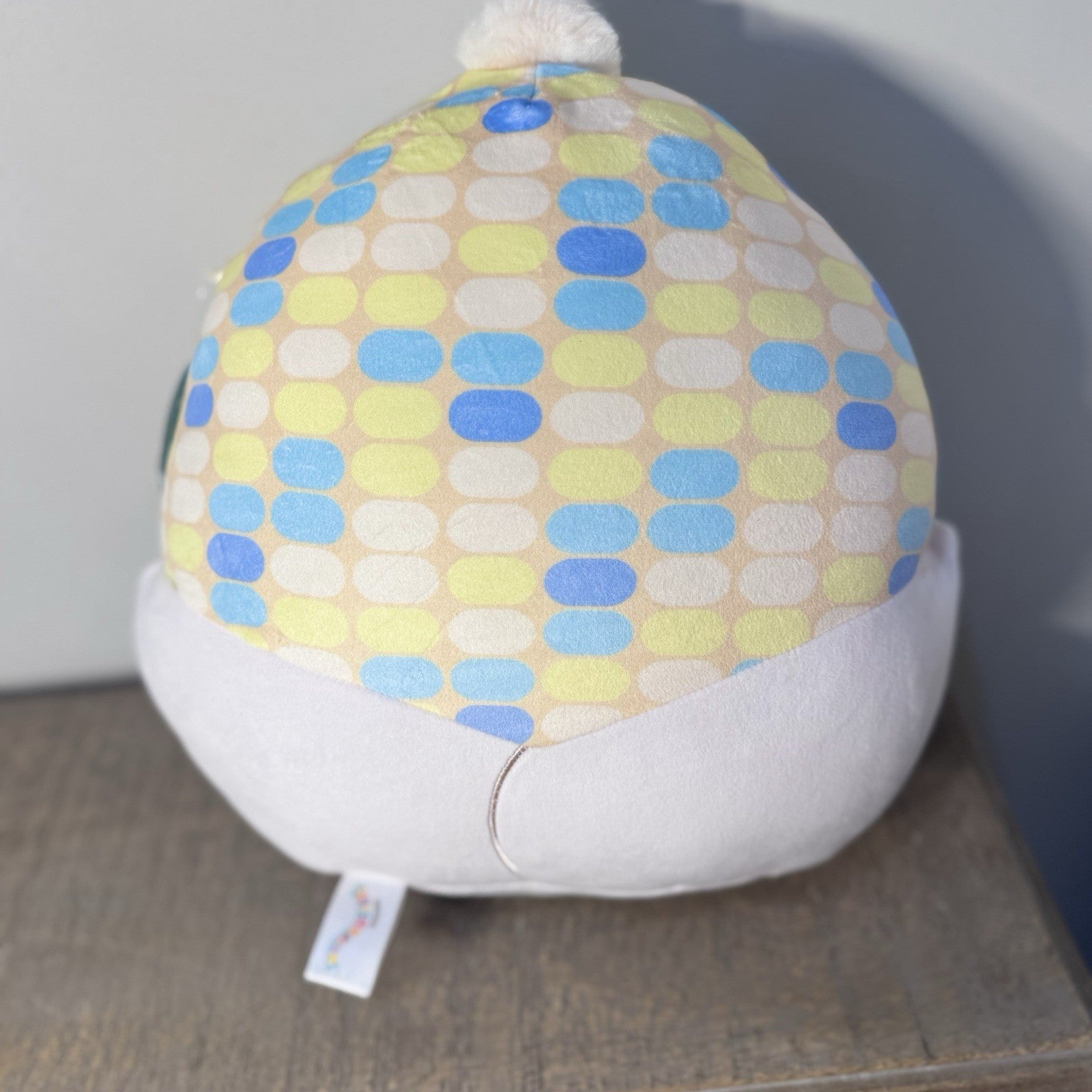 NWT Squishmallows Louise Maize Corn  12" Yellow Blue White Pattern Corn Kernels