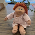 Vintage Cabbage Patch Doll Red Hair Green Eyes Crotchet Dress