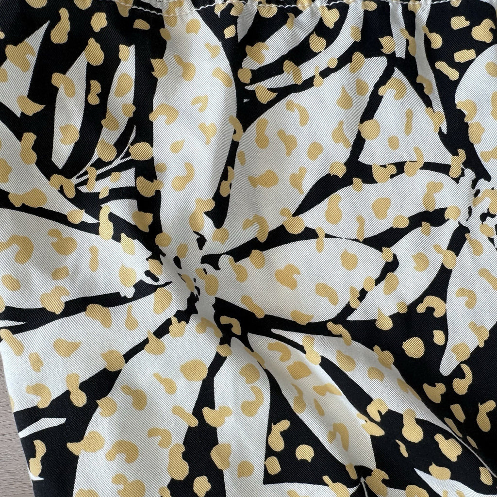 Nicole Miller NY Floral Skirt XS Tie Waist Lyocell