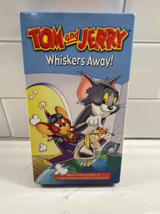 Vintage Tom and Jerry - Whiskers Away VHS- Support Vets With Every Purchase