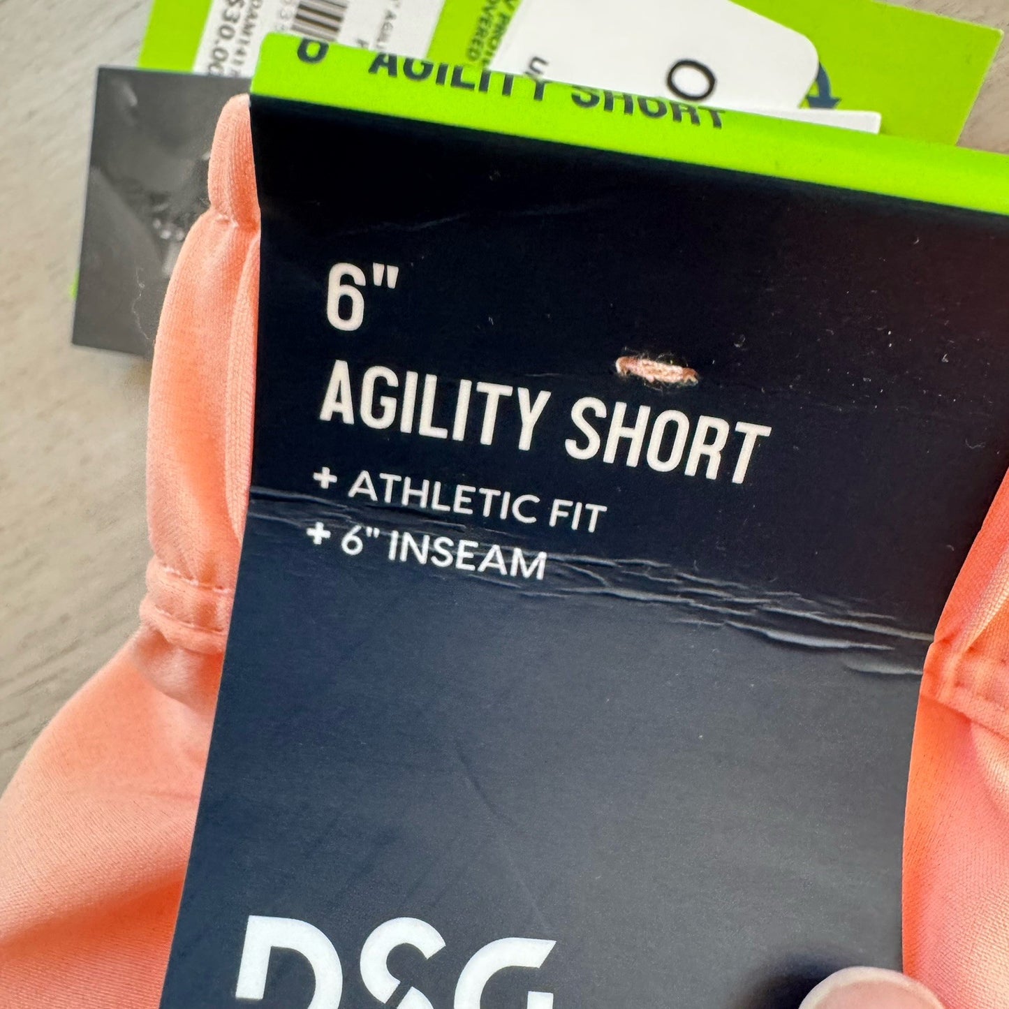 DSG Mens 6” Agility Woven Athletic Shorts Pink Ray Size M NWT