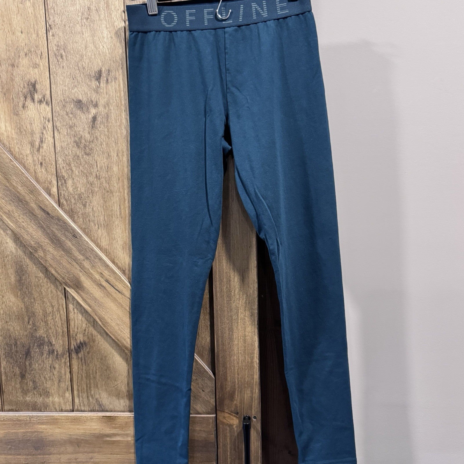OFFLINE by Aerie OG Leggings Size M Navy Regular Rise Stretch Lounge Pants