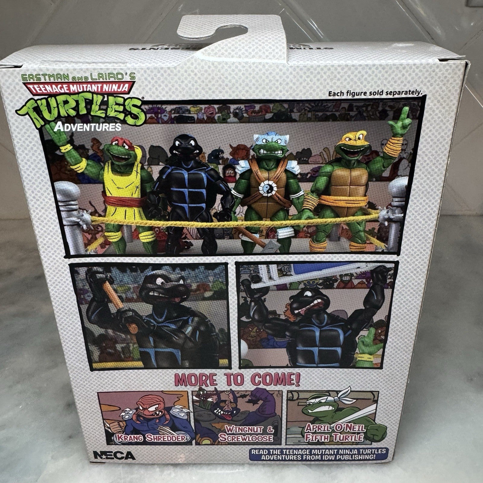 TMNT Adventures 4 Figure Set Raphael Leonardo Donatello Michelangelo Stump Arena