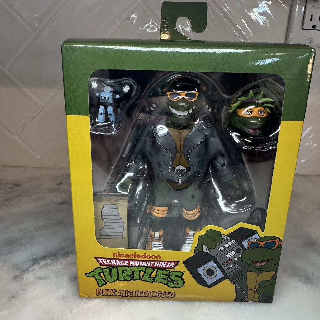 TMNT Punk Michelangelo Figure Nickelodeon Collectible w/ Box Rare Display