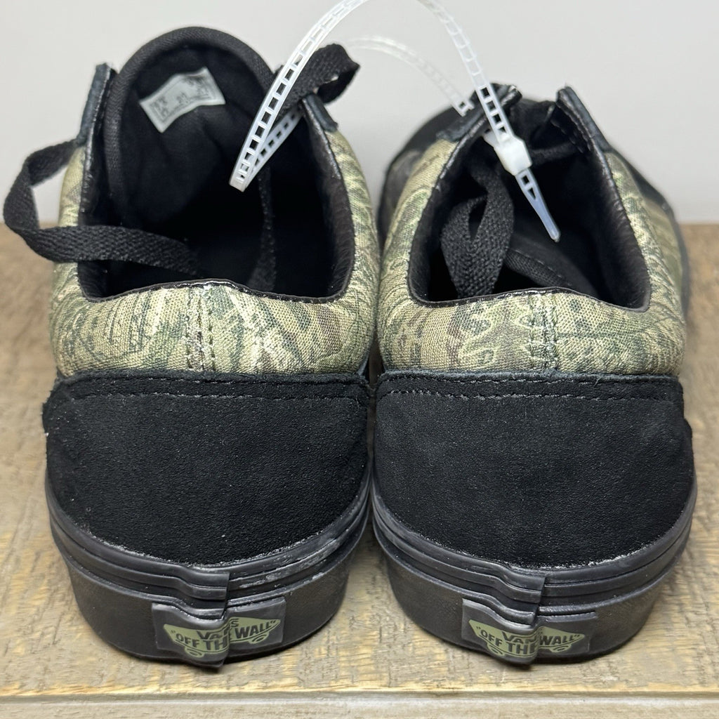 Vans Old Skool Black Green Graphic Print Men 7.5 Women 9 New No Box