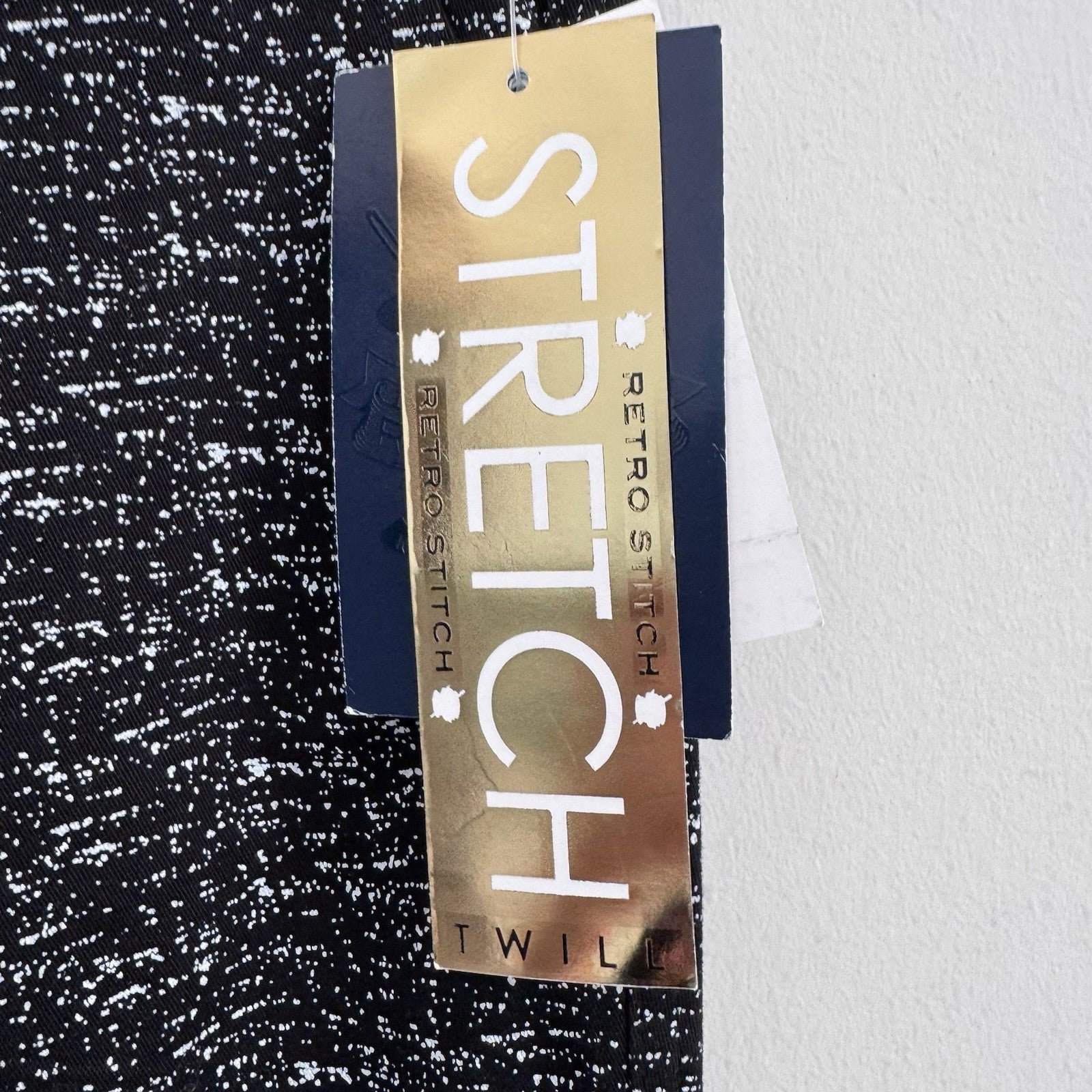 Boys Retro Stitch Black Jogger Pants XL 18 Speckled NWT 