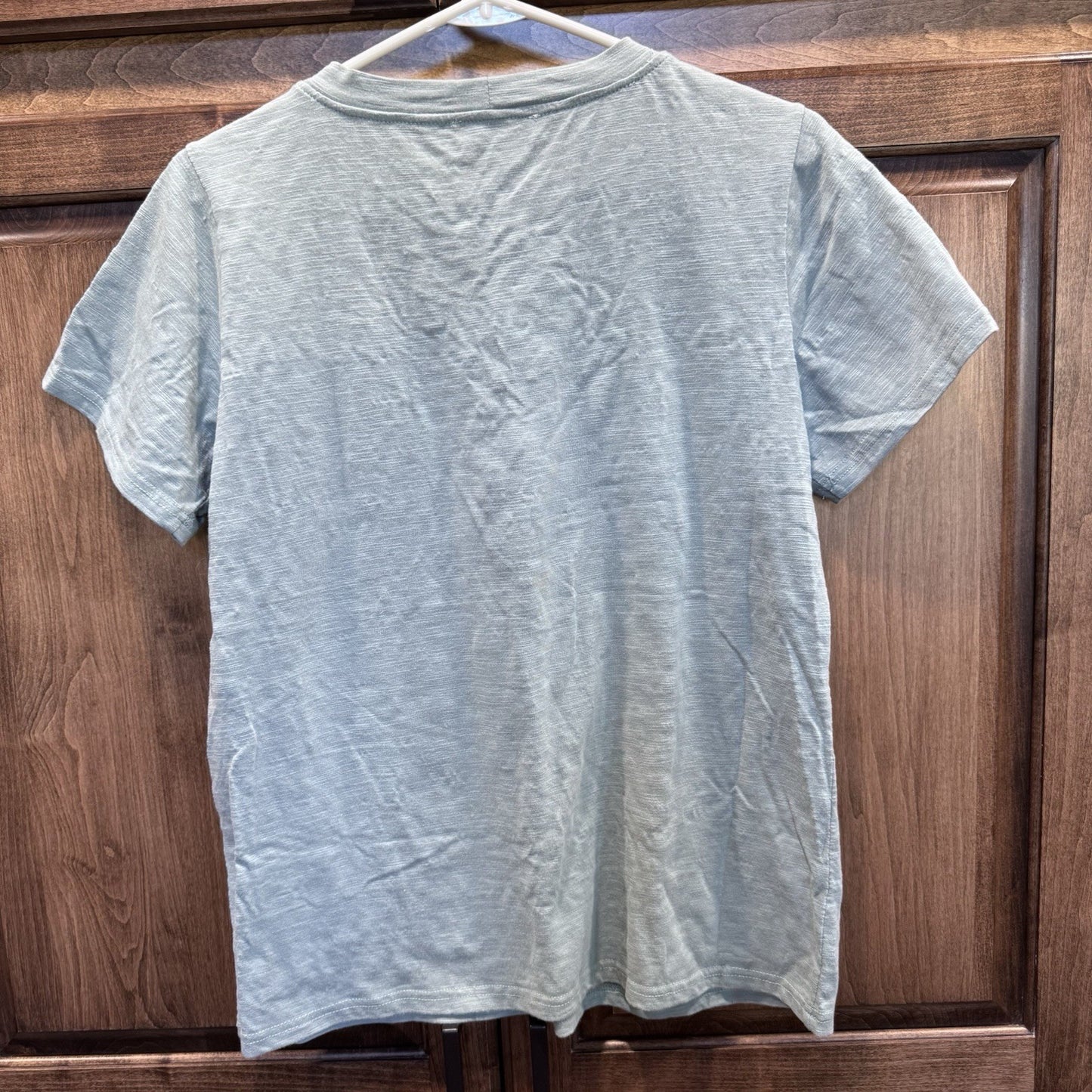 Entro Lace Up V-Neck Graphic Tee American Racing Champion Blue T-Shirt Size L