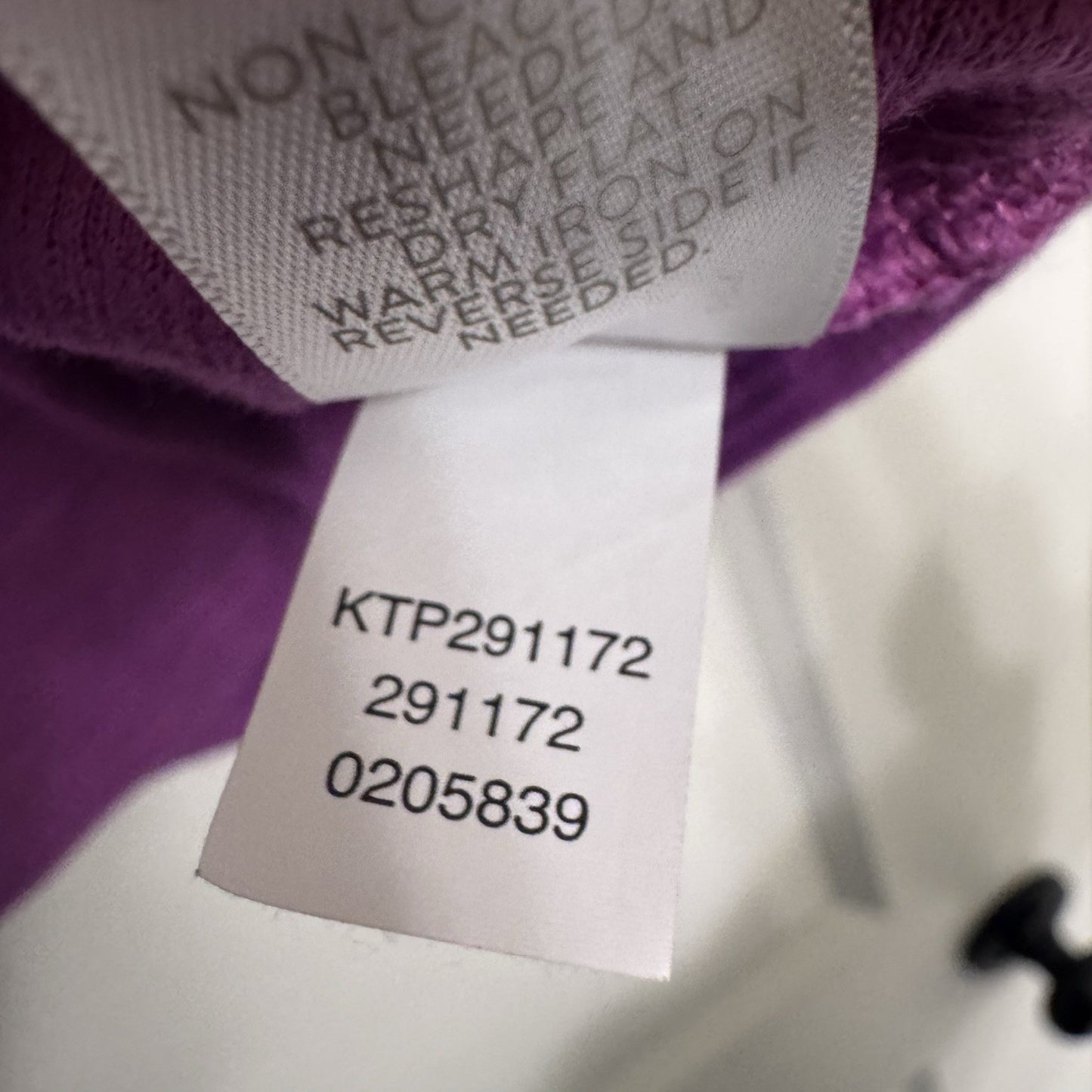 J. Jill Purple Button Front Cotton Knit Top M Petite 3/4 Sleeve Textured