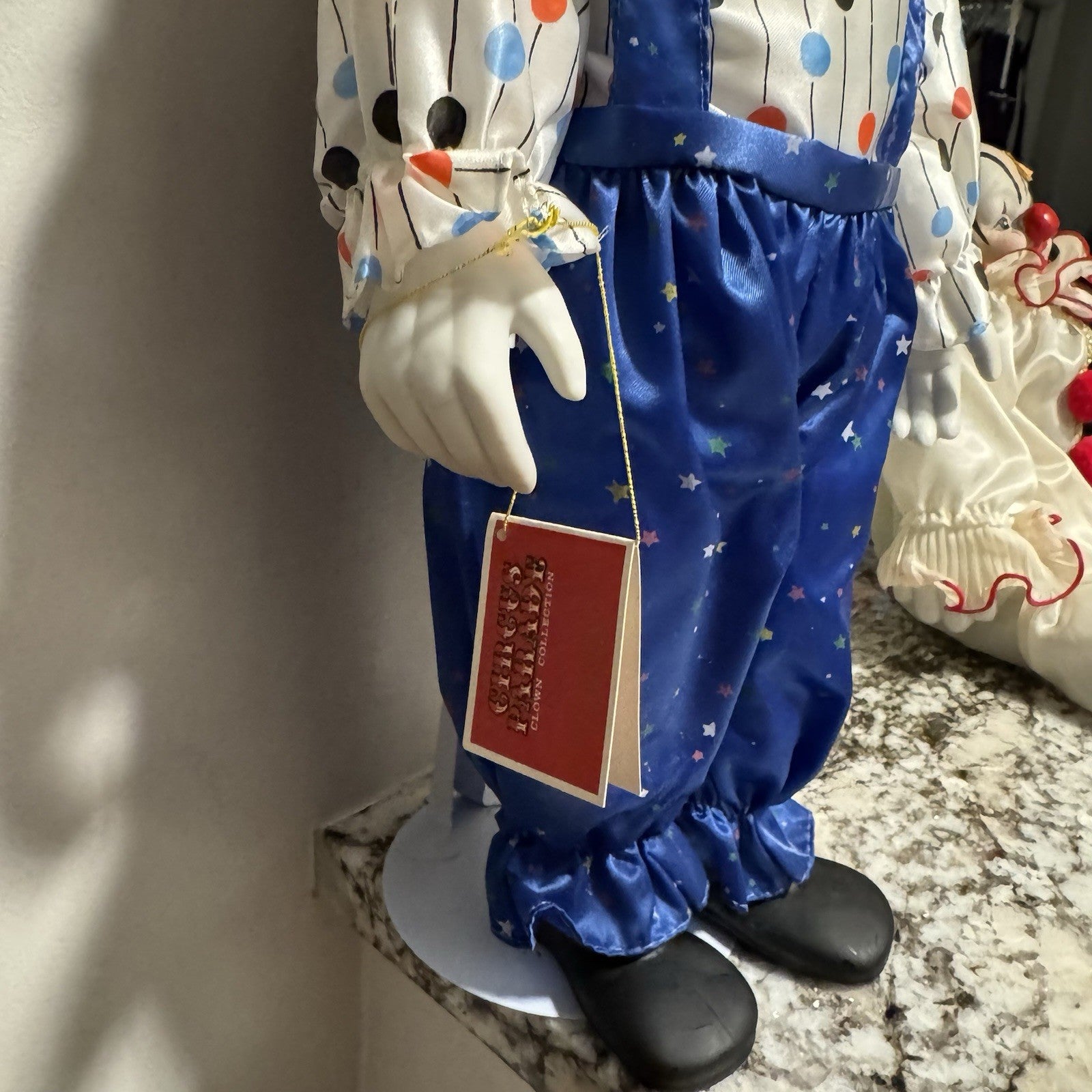 Circus Parade Collection Porcelain Clown Hand Painted Doll 1991 18 Inches